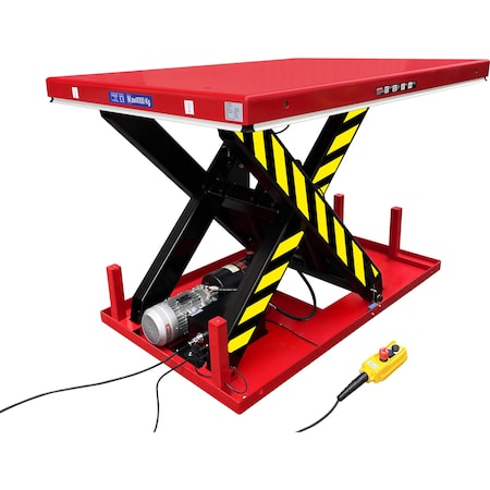 Pake Handling Tools Electric Hydraulic Scissor Lift Table, 13,200 lb. Capacity, 67'' x 47-1/4'' PAKHW6001